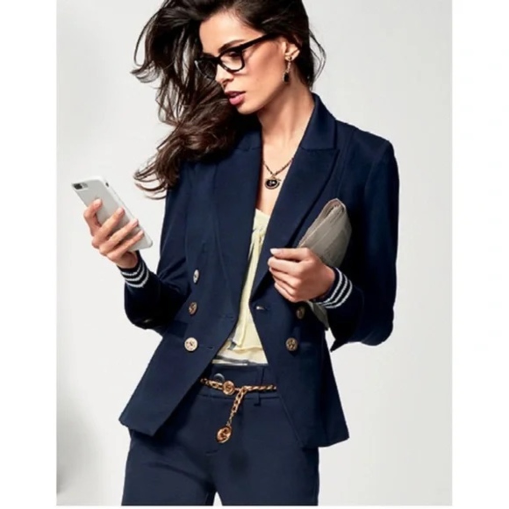 CAbi Grand Slam Navy Blue Blazer
